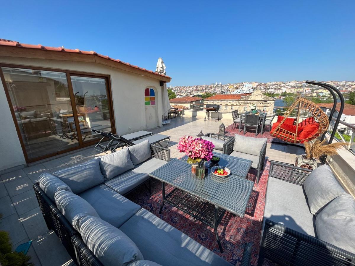 Waterfront Apartment By The Tram - Terrace With Dome & Golden Horn View In Fatih İstanbul Dış mekan fotoğraf